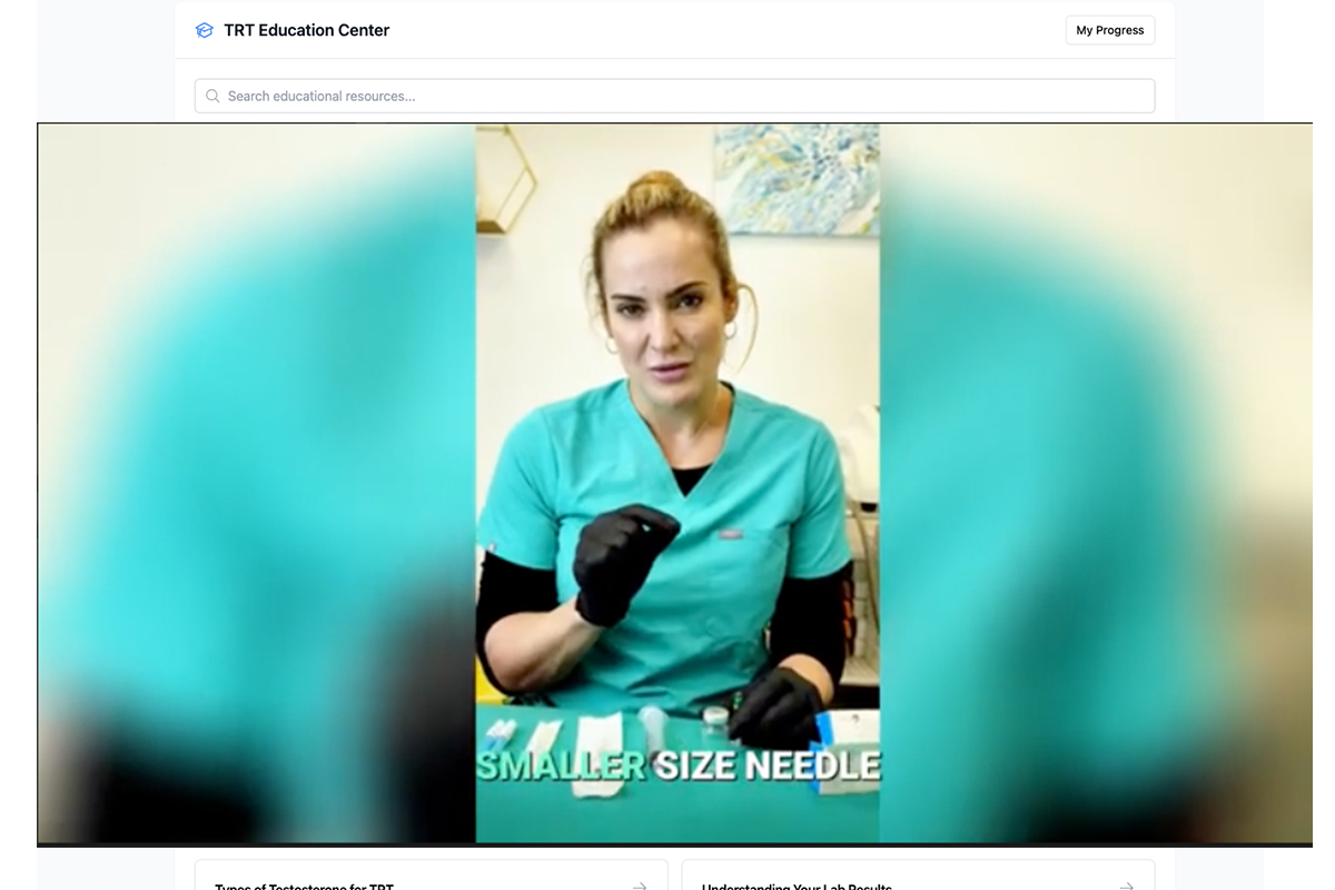 Video Courses from TRT Experts with comprehensive physician-led education